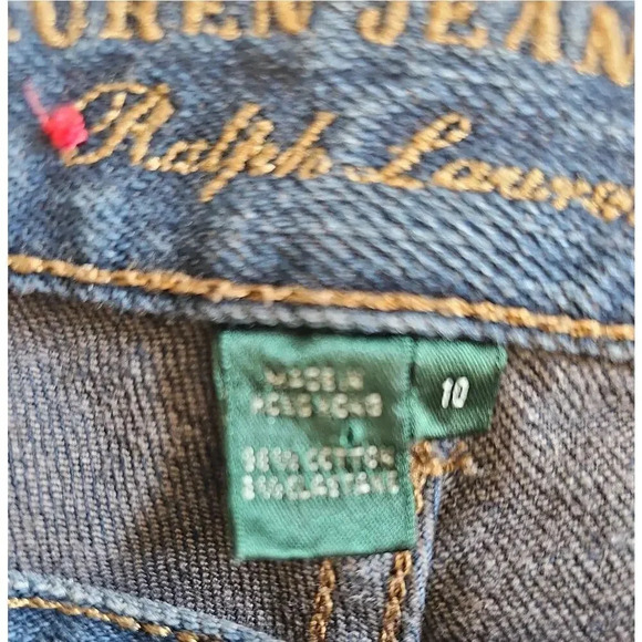 Ralph Lauren Bootcut Jeans Dark Wash Size 10 - Picture 3 of 4